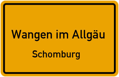 Straßenverzeichnis Wangen im Allgäu Schomburg