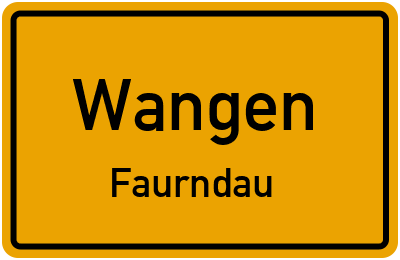 Straßenverzeichnis Wangen Faurndau