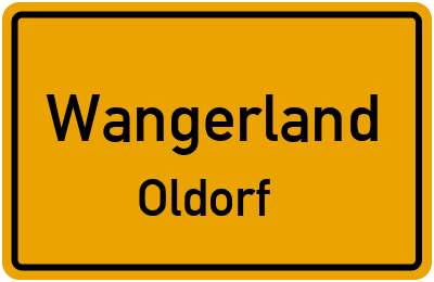 Straßenverzeichnis Wangerland Oldorf
