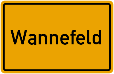 Ortsschild von Gemeinde Wannefeld in Sachsen-Anhalt