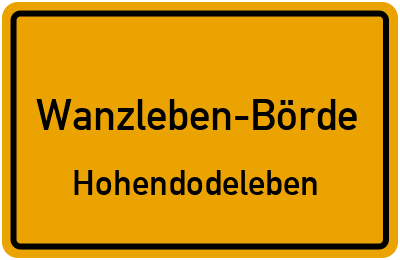 Straßenverzeichnis Wanzleben-Börde Hohendodeleben
