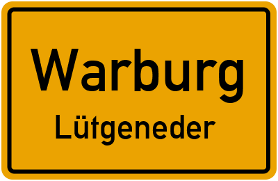 Straßenverzeichnis Warburg Lütgeneder