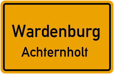 Straßenverzeichnis Wardenburg Achternholt