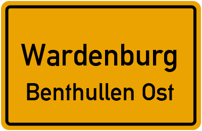 Straßenverzeichnis Wardenburg Benthullen Ost