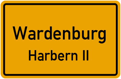 Ortsschild Wardenburg Harbern II