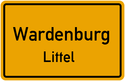 Ortsschild Wardenburg Littel