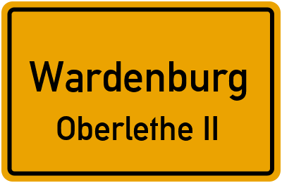 Ortsschild Wardenburg Oberlethe II