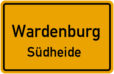 Straßenverzeichnis Wardenburg Südheide