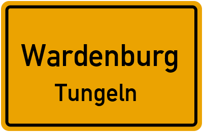 Ortsschild Wardenburg Tungeln