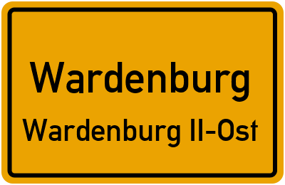Ortsschild Wardenburg Wardenburg II-Ost
