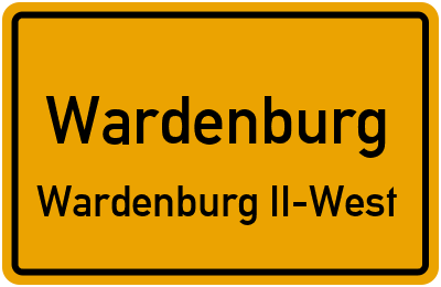Ortsschild Wardenburg Wardenburg II-West