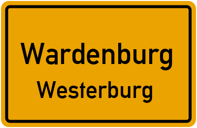 Ortsschild Wardenburg Westerburg
