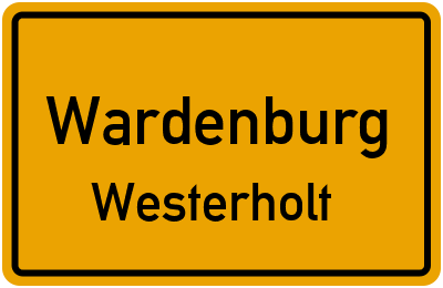 Straßenverzeichnis Wardenburg Westerholt