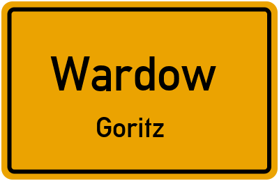 Straßenverzeichnis Wardow Goritz