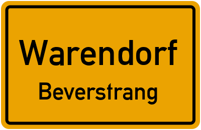 Straßenverzeichnis Warendorf Beverstrang