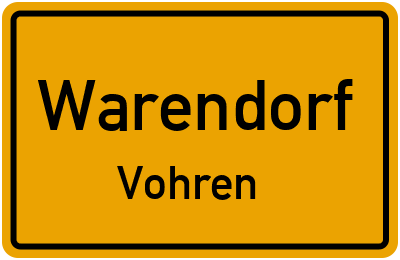 Straßenverzeichnis Warendorf Vohren