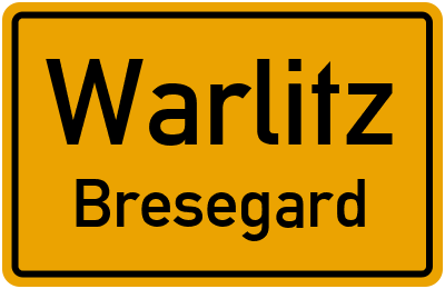 Straßenverzeichnis Warlitz Bresegard