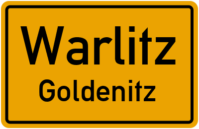 Straßenverzeichnis Warlitz Goldenitz