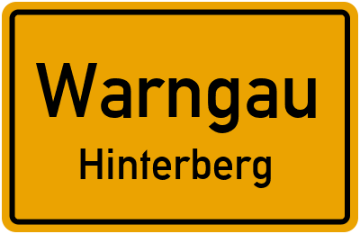 Ortsschild Warngau Hinterberg