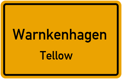 Straßenverzeichnis Warnkenhagen Tellow