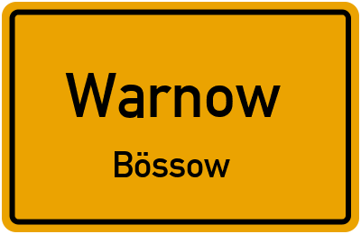 Straßenverzeichnis Warnow Bössow