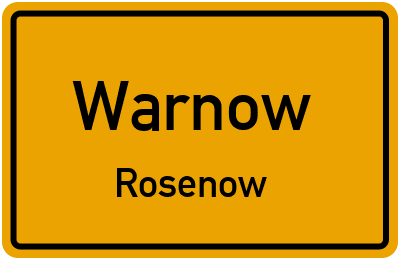 Straßenverzeichnis Warnow Rosenow