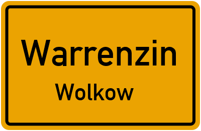 Straßenverzeichnis Warrenzin Wolkow