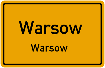 Straßenverzeichnis Warsow Warsow
