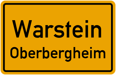 Straßenverzeichnis Warstein Oberbergheim