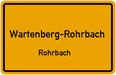 Straßenverzeichnis Wartenberg-Rohrbach Rohrbach