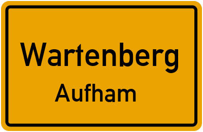Straßenverzeichnis Wartenberg Aufham