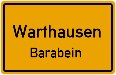 Straßenverzeichnis Warthausen Barabein