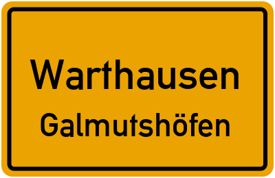 Straßenverzeichnis Warthausen Galmutshöfen