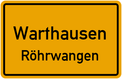 Straßenverzeichnis Warthausen Röhrwangen