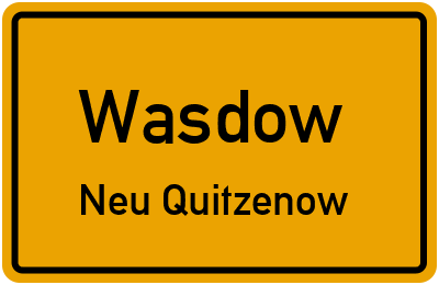 Straßenverzeichnis Wasdow Neu Quitzenow