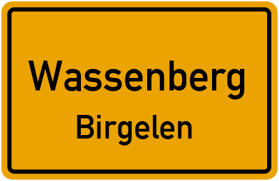 Straßenverzeichnis Wassenberg Birgelen