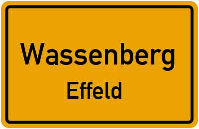 Straßenverzeichnis Wassenberg Effeld