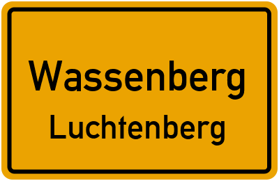 Ortsschild Wassenberg Luchtenberg
