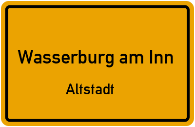 Straßenverzeichnis Wasserburg am Inn Altstadt