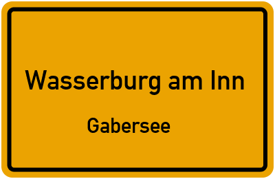 Straßenverzeichnis Wasserburg am Inn Gabersee