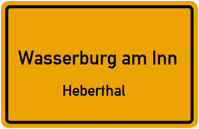Straßenverzeichnis Wasserburg am Inn Heberthal