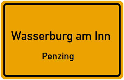 Straßenverzeichnis Wasserburg am Inn Penzing