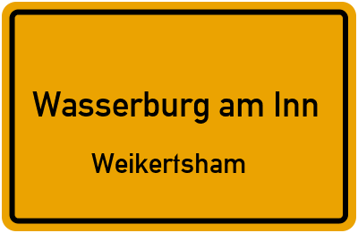 Straßenverzeichnis Wasserburg am Inn Weikertsham