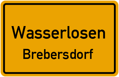 Straßenverzeichnis Wasserlosen Brebersdorf