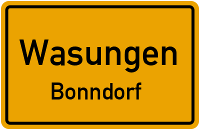 Straßenverzeichnis Wasungen Bonndorf