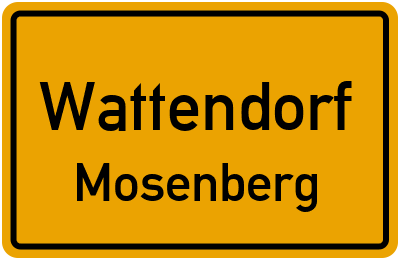 Straßenverzeichnis Wattendorf Mosenberg