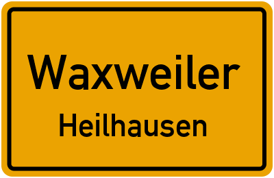 Straßenverzeichnis Waxweiler Heilhausen