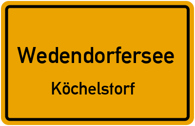 Straßenverzeichnis Wedendorfersee Köchelstorf