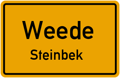 Straßenverzeichnis Weede Steinbek