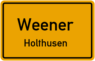 Straßenverzeichnis Weener Holthusen